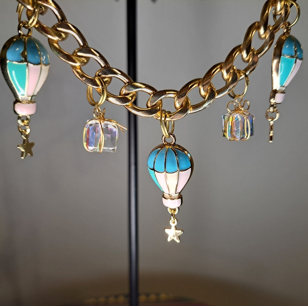 Hot Air Balloon Purse Charm Chain - purse not included